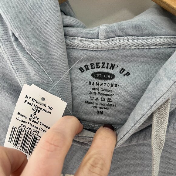 NEW Breezin Up East Hampton NY Merch Hoodie Sweatshirt Size Small - Picture 3 of 6